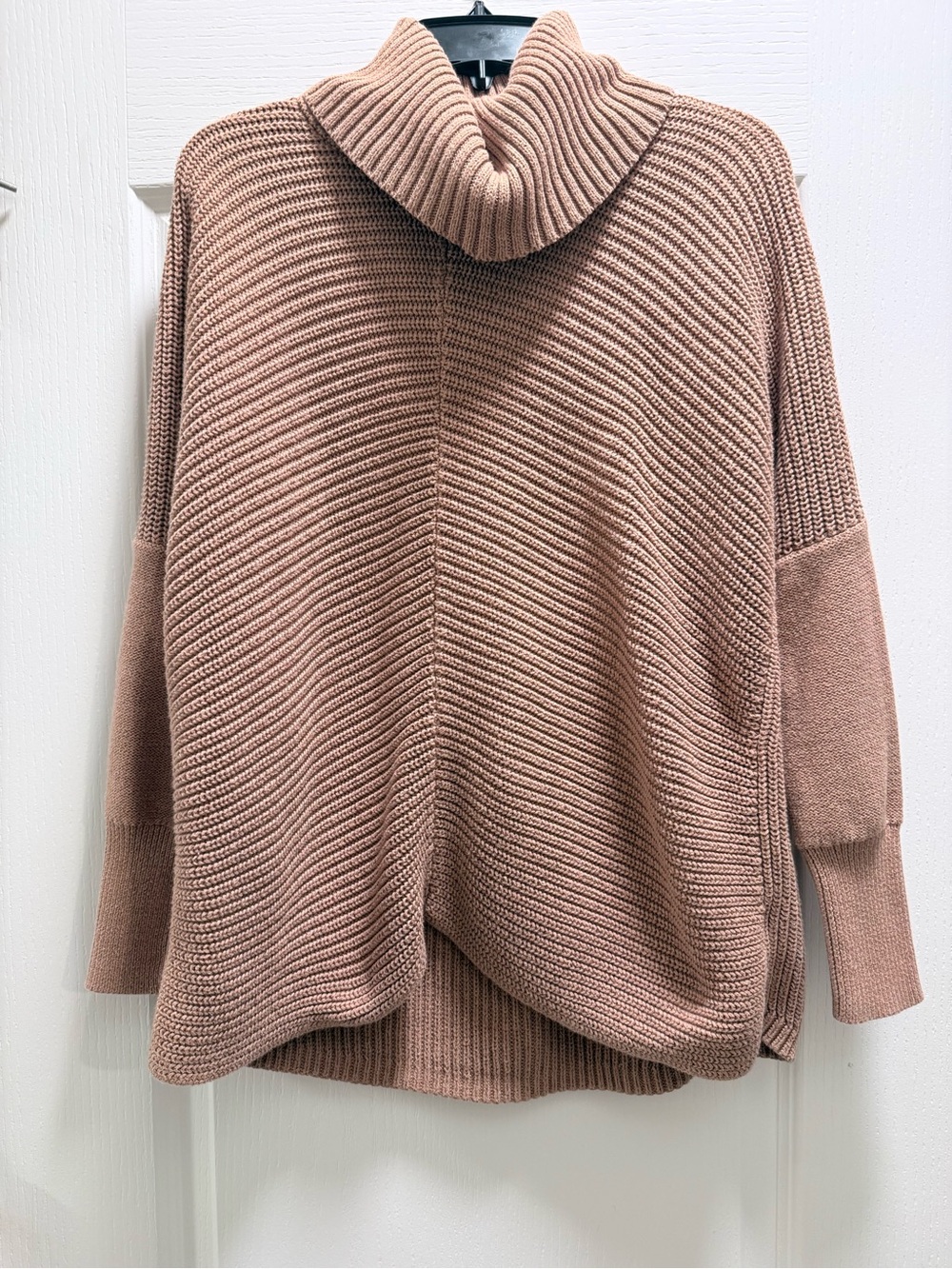 Rachel Zoe Tan Ribbed Turtleneck Sweater